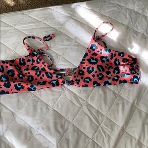 cheetah bikini top